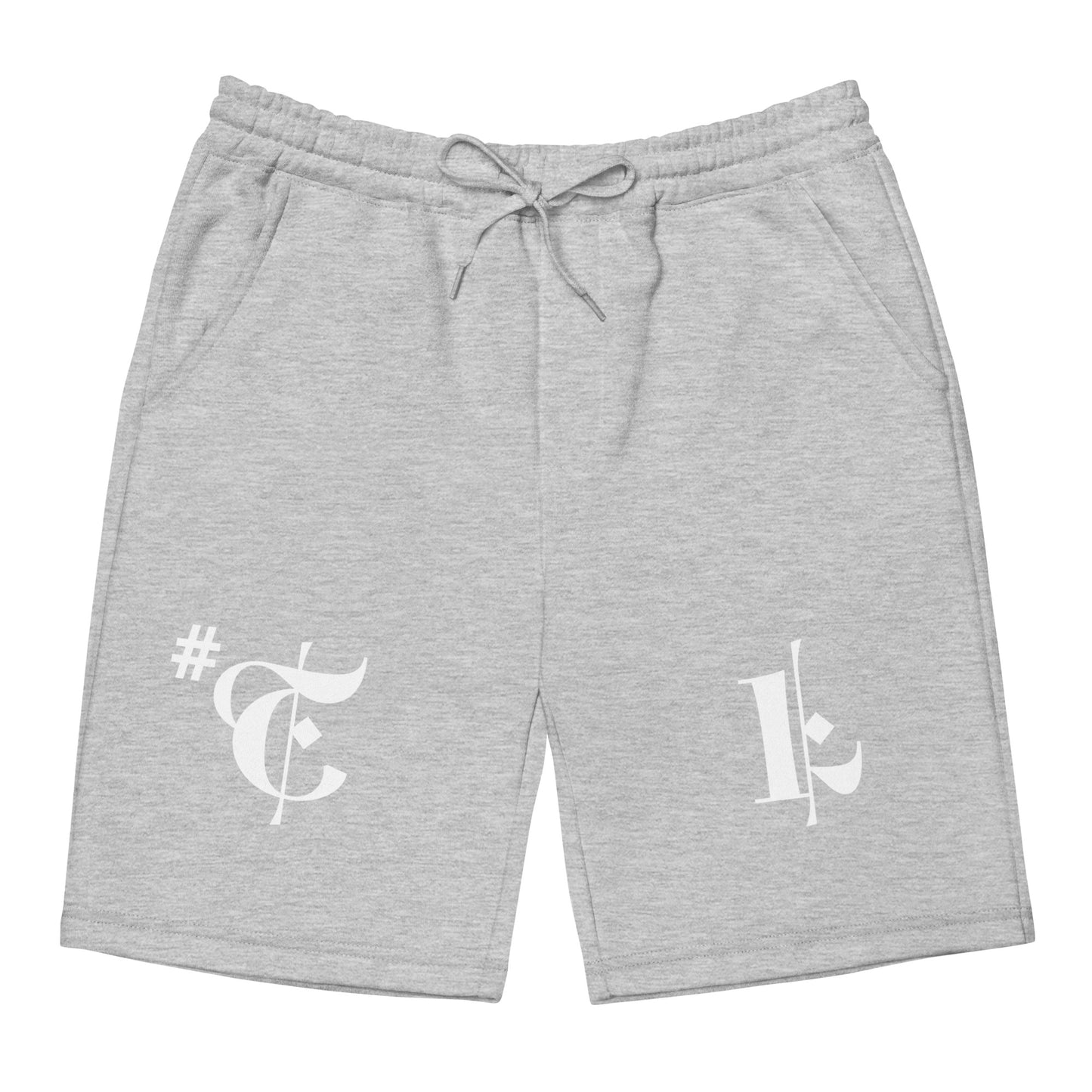 Men's Fleece Shorts White #TL