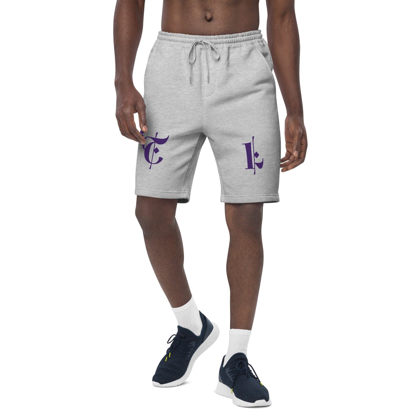 Men's Fleece Shorts Purple #TL 2X+