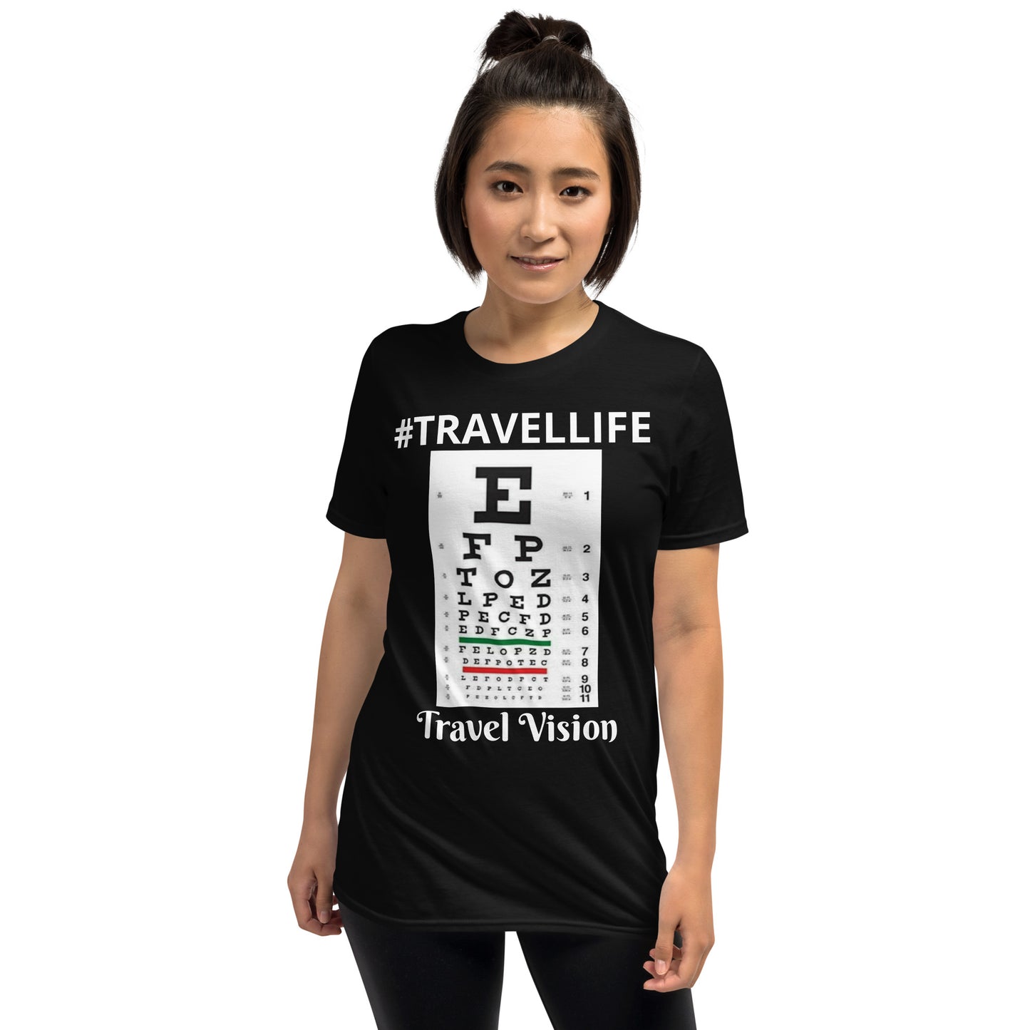 #Travellife Travel Vision Eye Chart Unisex T-Shirt