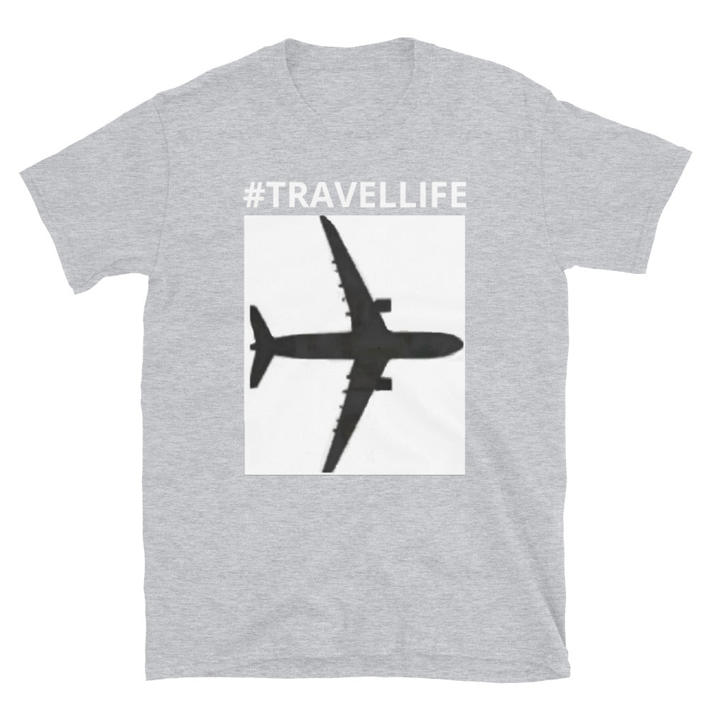 #Travellife PTA Unisex T-Shirt White Text/Background 2X+