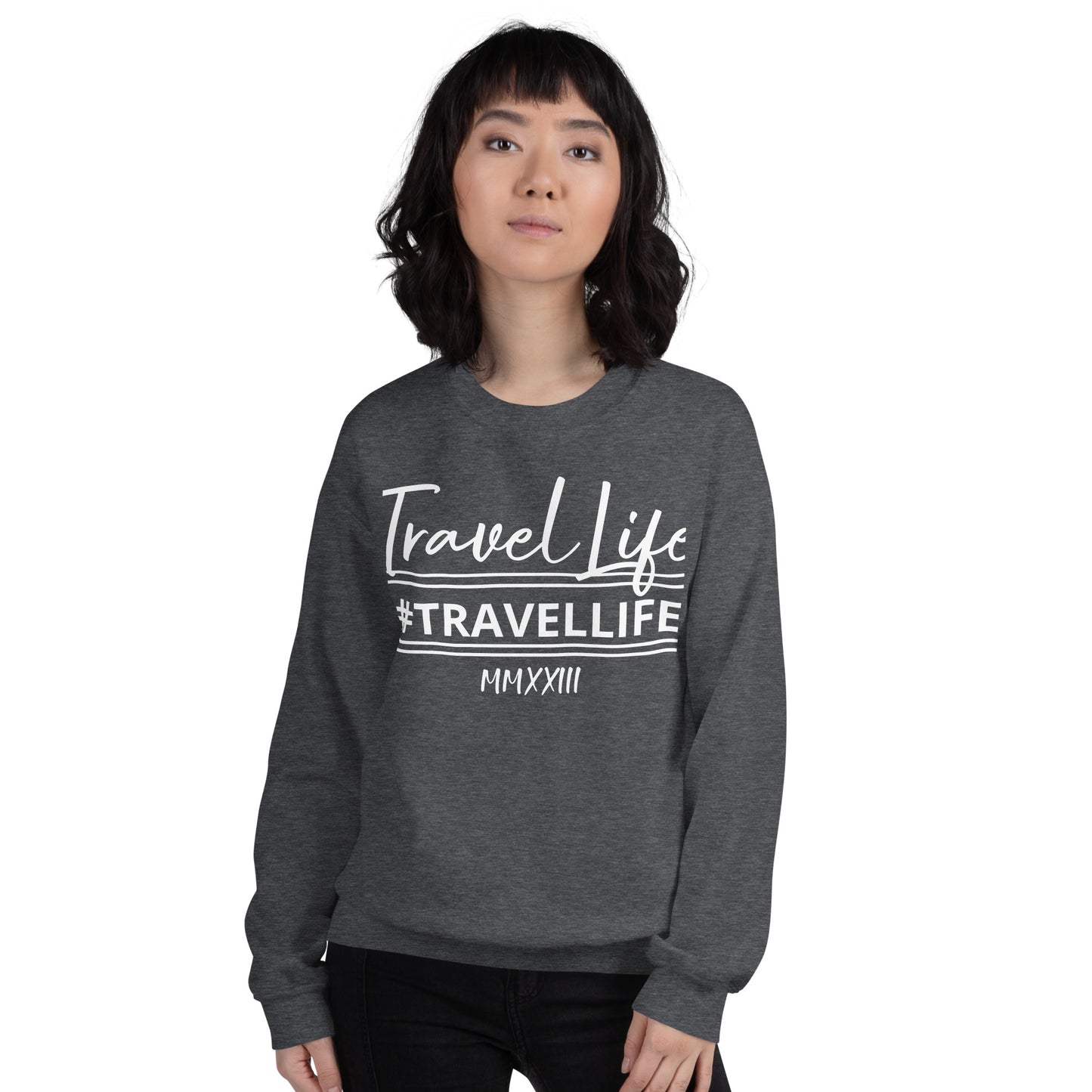#Travellife Signature Est. Roman Numeral 2022 Unisex Sweatshirt