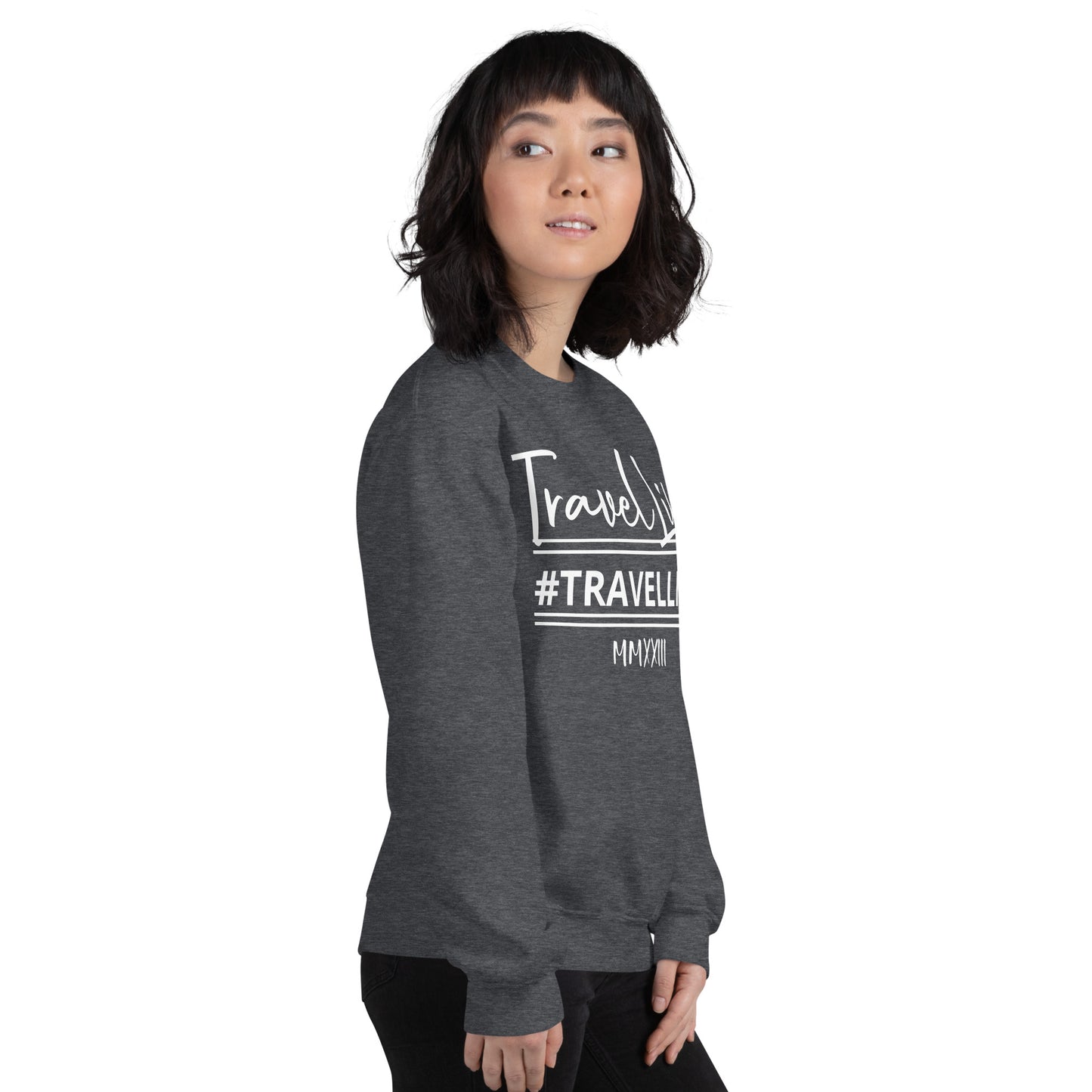 #Travellife Signature Est. Roman Numeral 2022 Unisex Sweatshirt