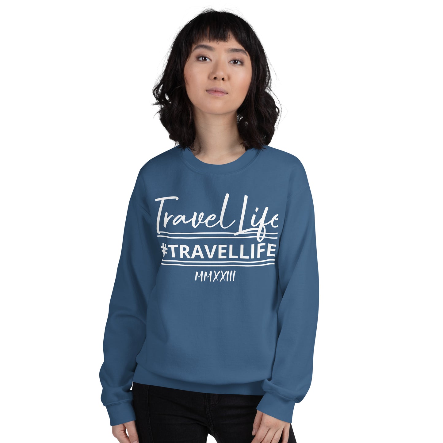 #Travellife Signature Est. Roman Numeral 2022 Unisex Sweatshirt