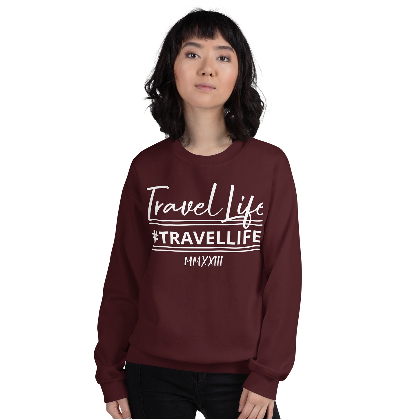 #Travellife Signature Est. Roman Numeral 2022 Unisex Sweatshirt