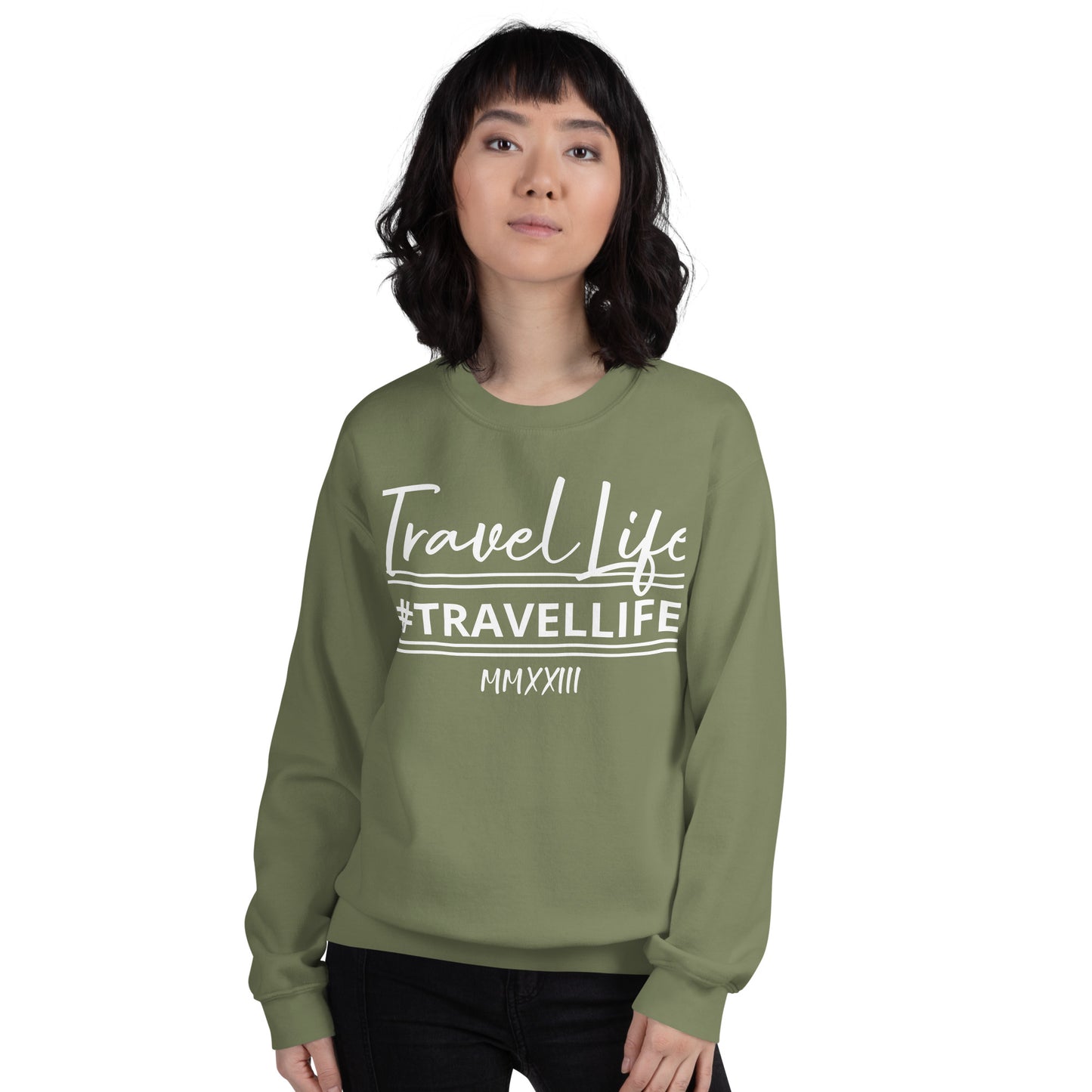 #Travellife Signature Est. Roman Numeral 2022 Unisex Sweatshirt