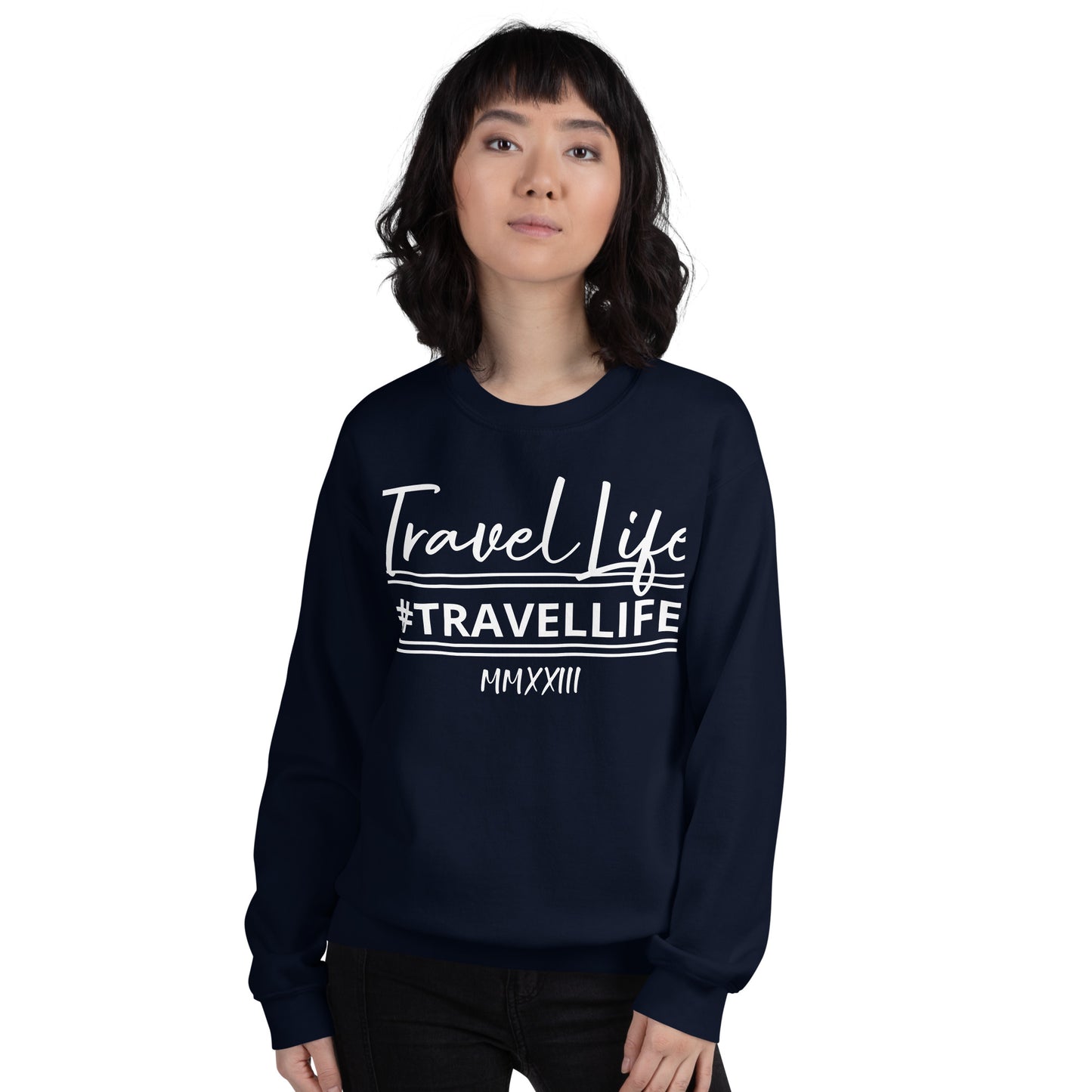 #Travellife Signature Est. Roman Numeral 2022 Unisex Sweatshirt