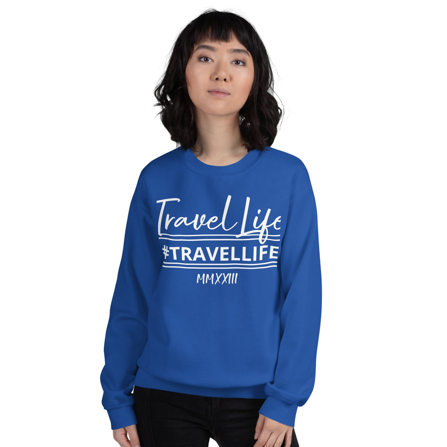 #Travellife Signature Est. Roman Numeral 2022 Unisex Sweatshirt