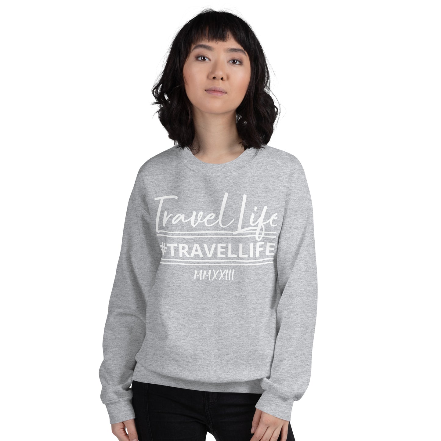 #Travellife Signature Est. Roman Numeral 2022 Unisex Sweatshirt