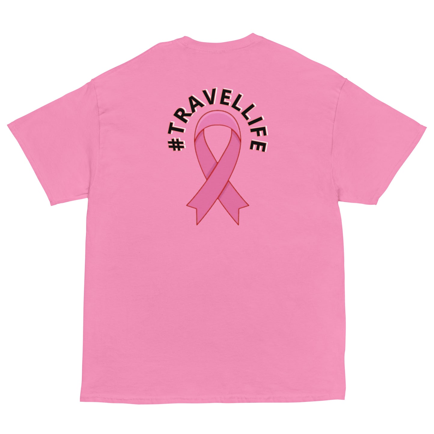 Breast Cancer Awareness "I Love 2 Travel" Classic Tee