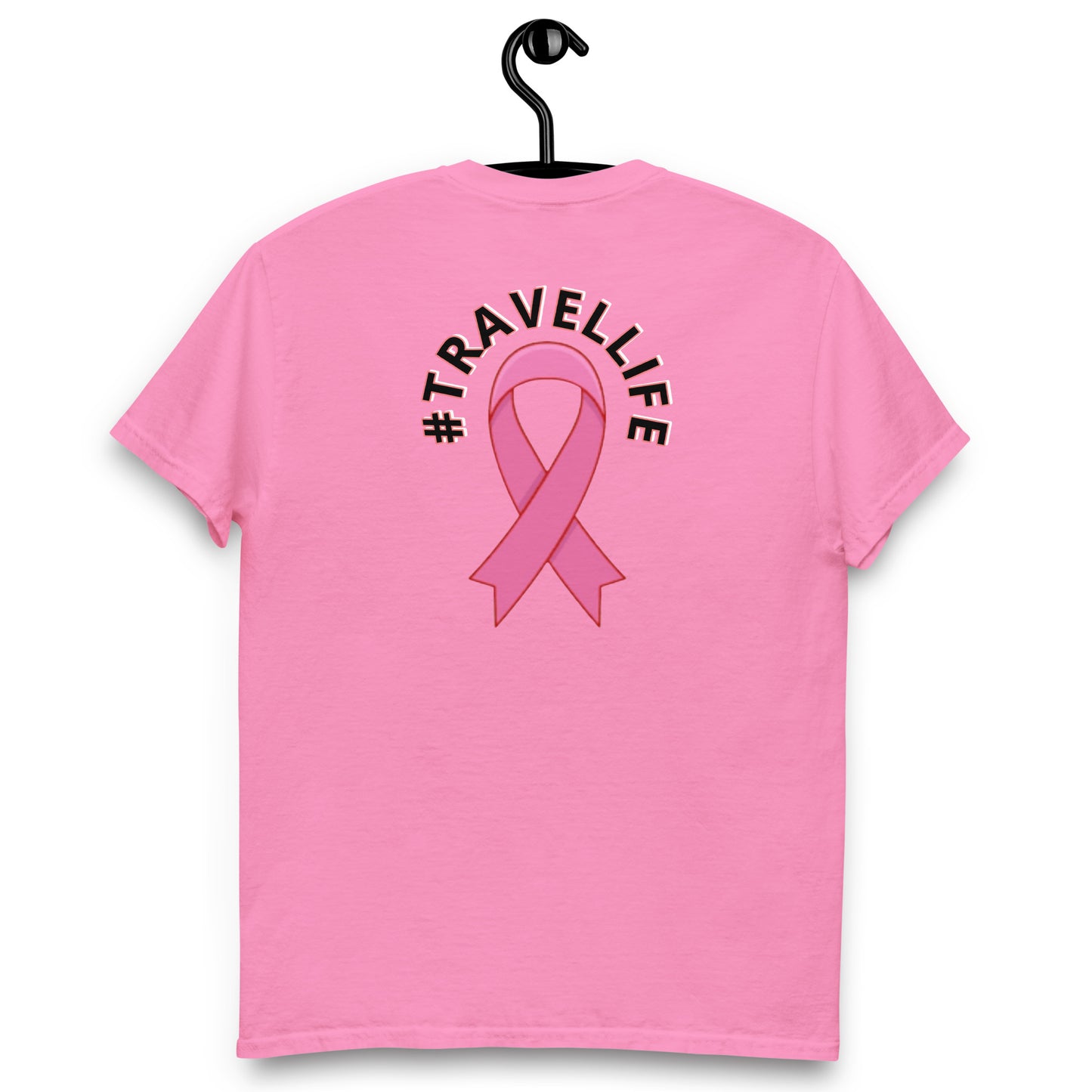 Breast Cancer Awareness "I Love 2 Travel" Classic Tee