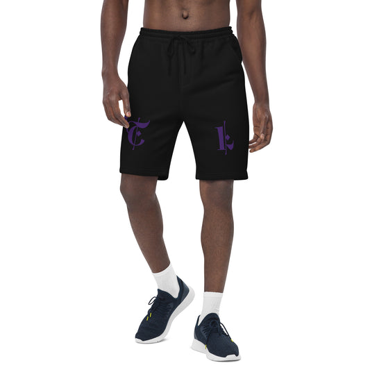 Men's Fleece Shorts Purple #TL