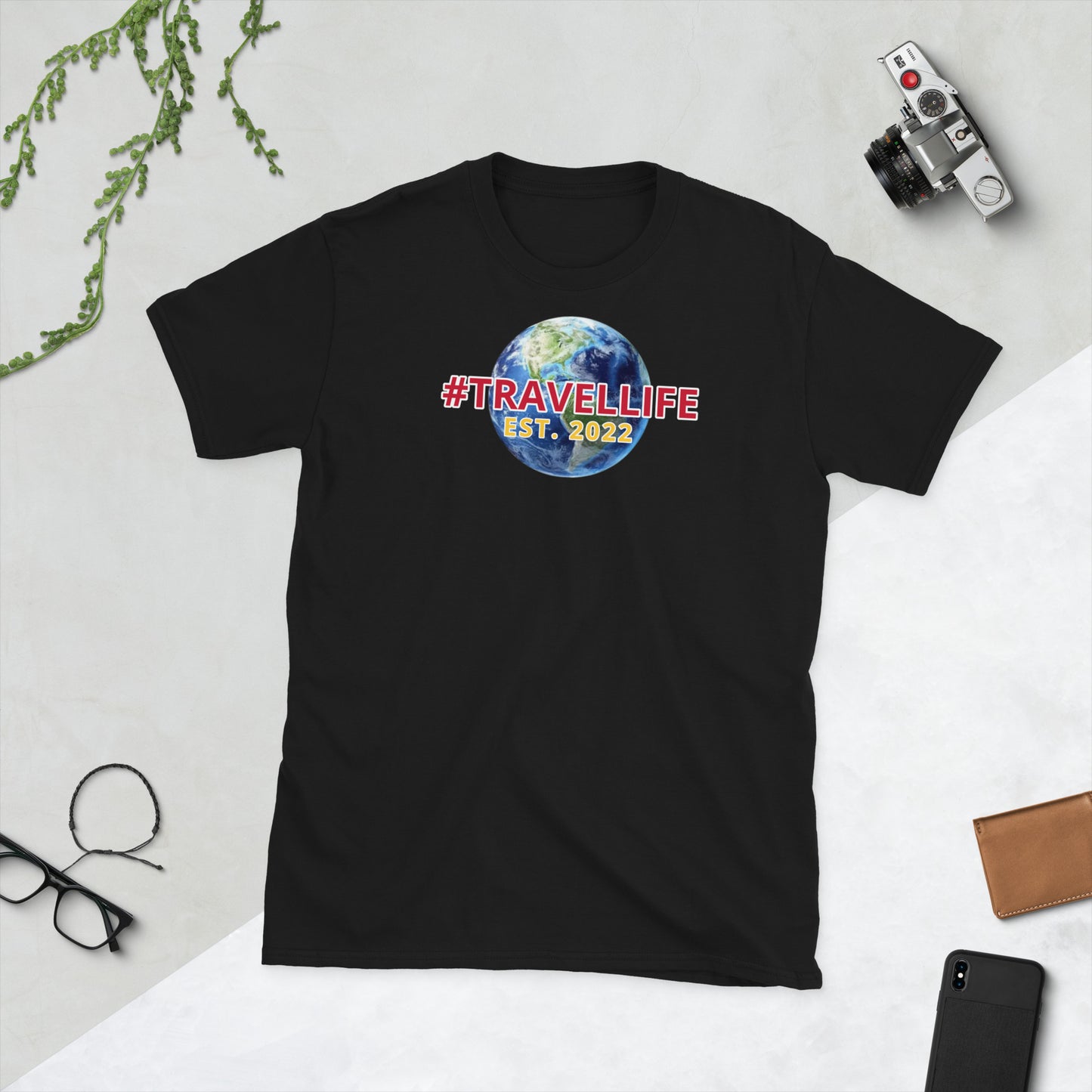 #Travellife World Est. 2022 Unisex T-Shirt