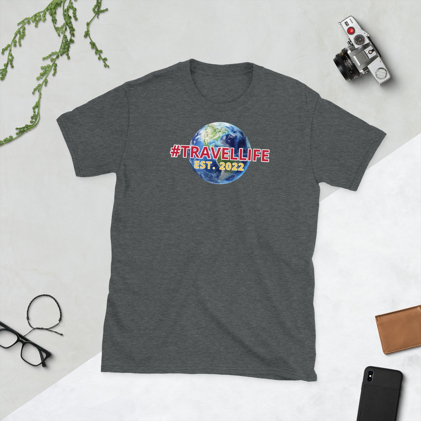 #Travellife World Est. 2022 Unisex T-Shirt