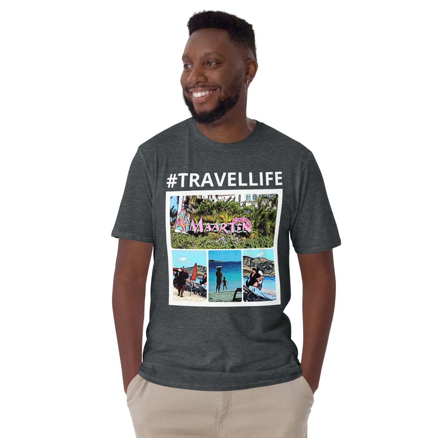 St. Maarten Unisex T-Shirt White Text