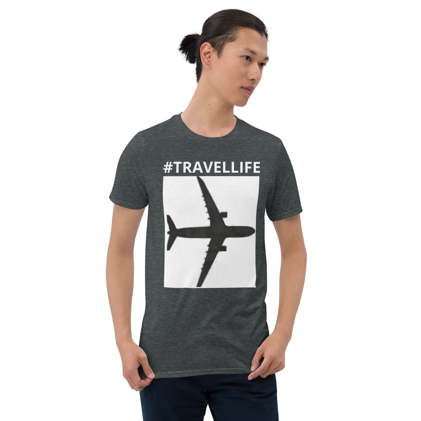 #Travellife PTA Unisex T-Shirt White Text/Background
