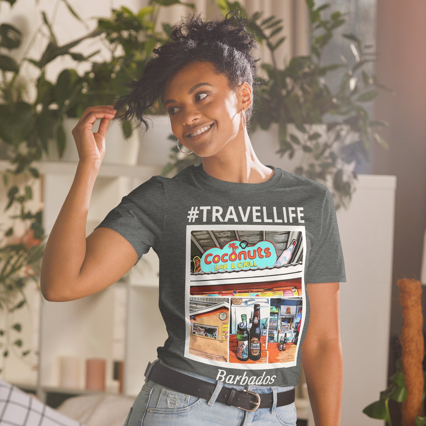 #Travellife Barbados Collage Unisex T-Shirt