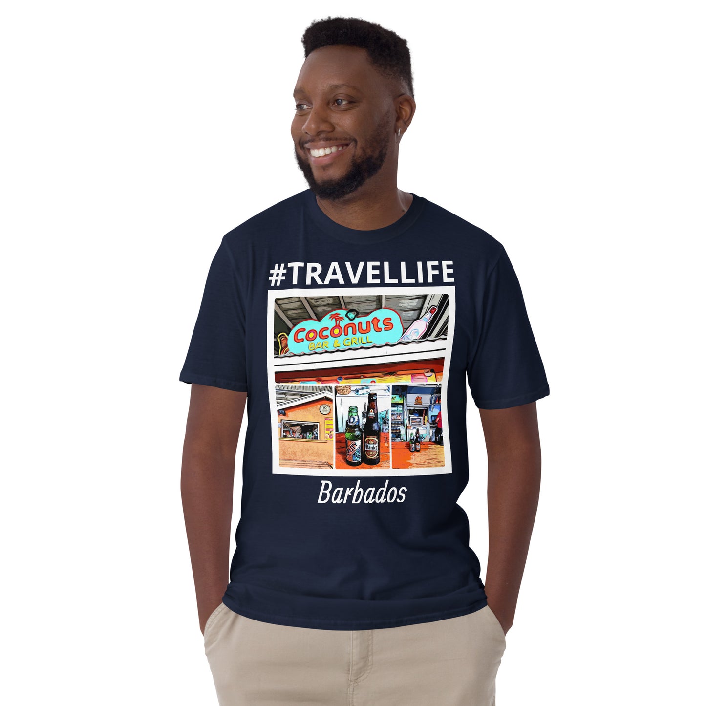 #Travellife Barbados Collage Unisex T-Shirt