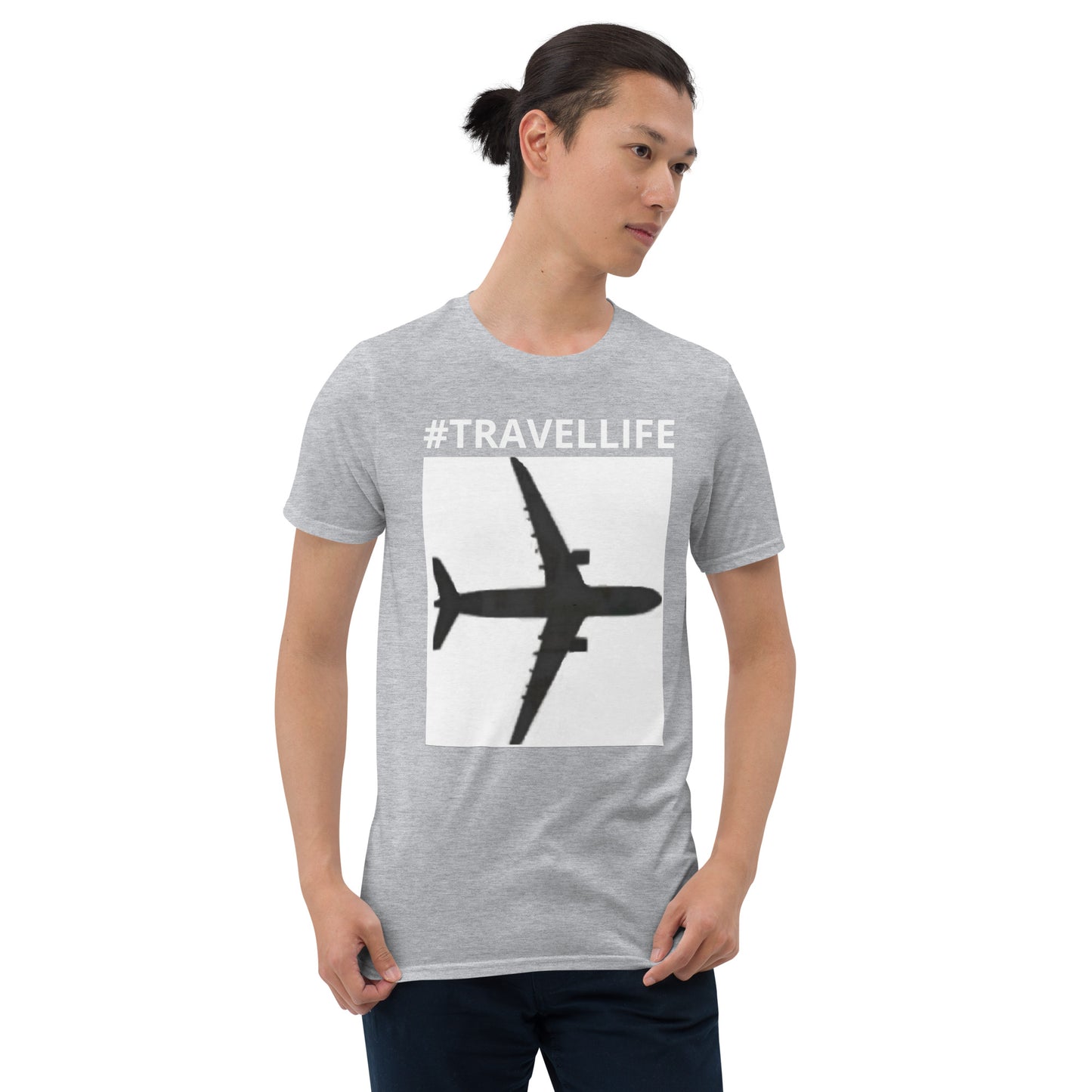 #Travellife PTA Unisex T-Shirt White Text/Background