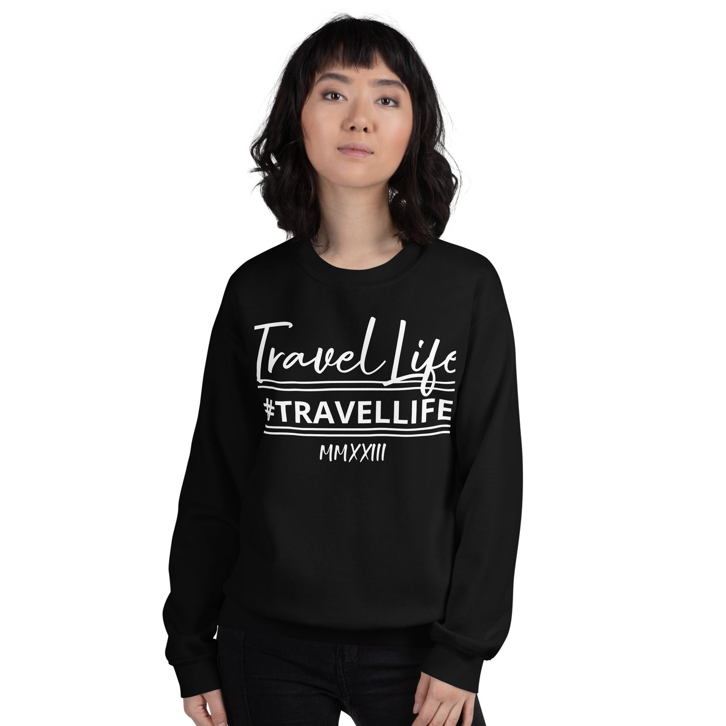 #Travellife Signature Est. Roman Numeral 2022 Unisex Sweatshirt