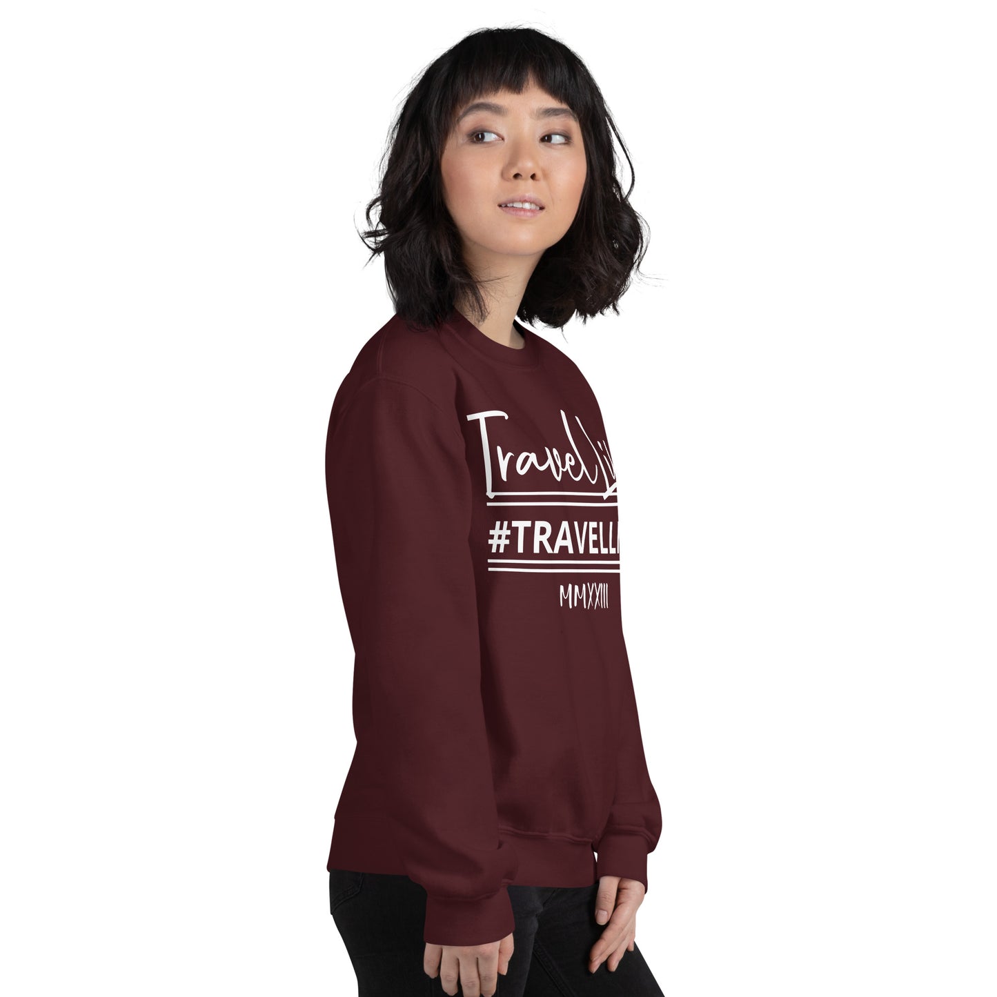 #Travellife Signature Est. Roman Numeral 2022 Unisex Sweatshirt