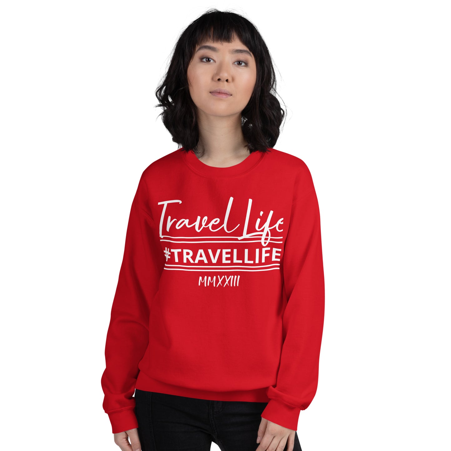 #Travellife Signature Est. Roman Numeral 2022 Unisex Sweatshirt
