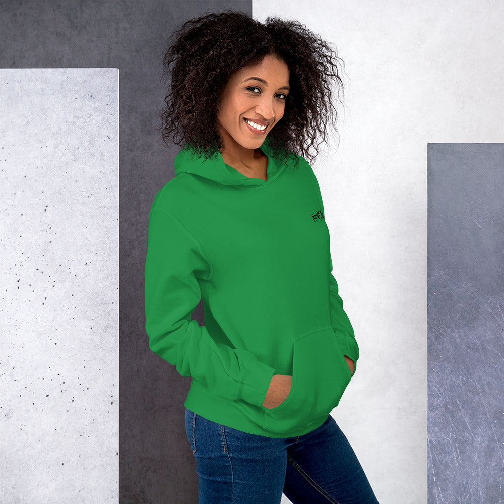 #Travellife #TL Logo Black Text Left Chest Unisex Hoodie