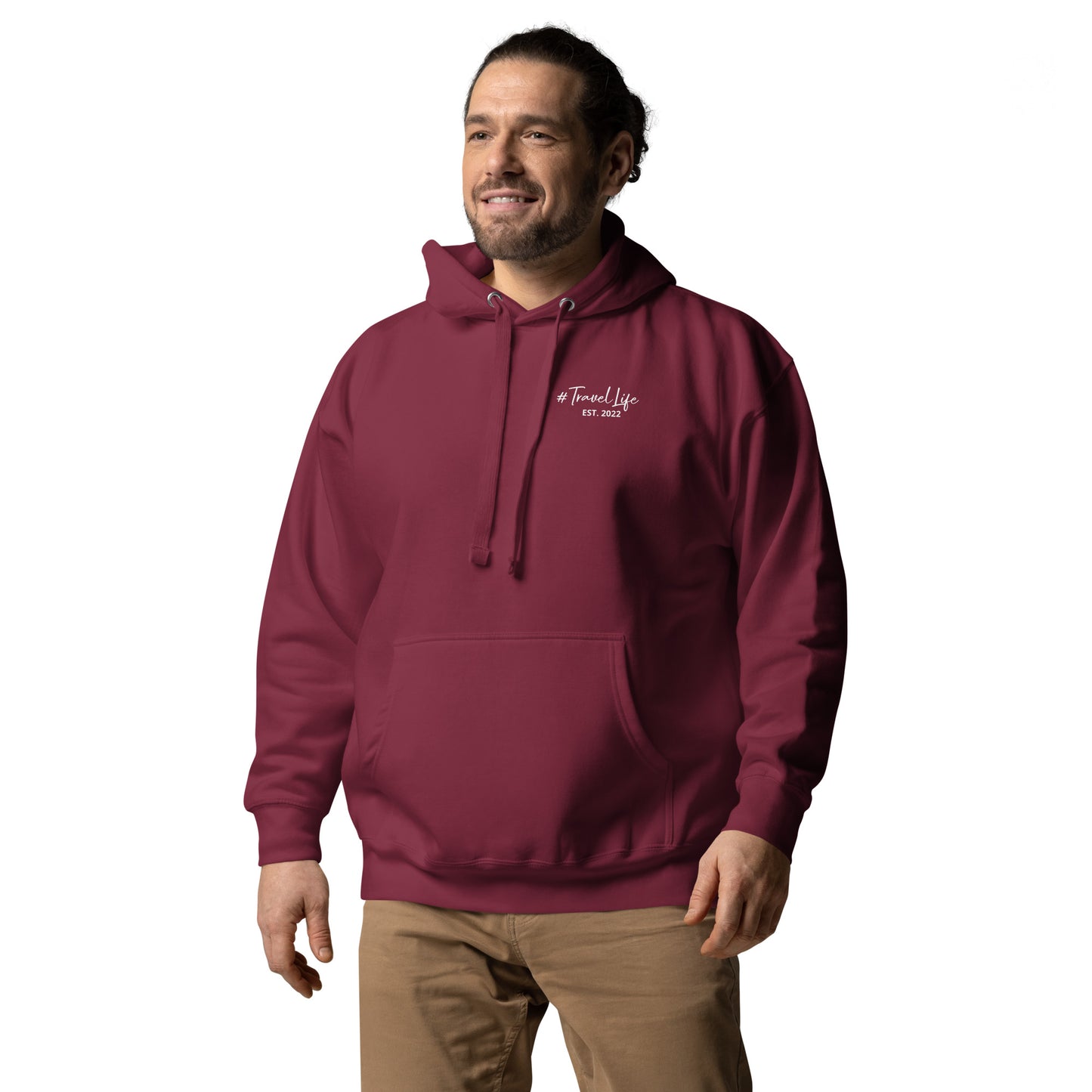 #Travellife Signature Est. 2022 Left Chest Unisex Hoodie