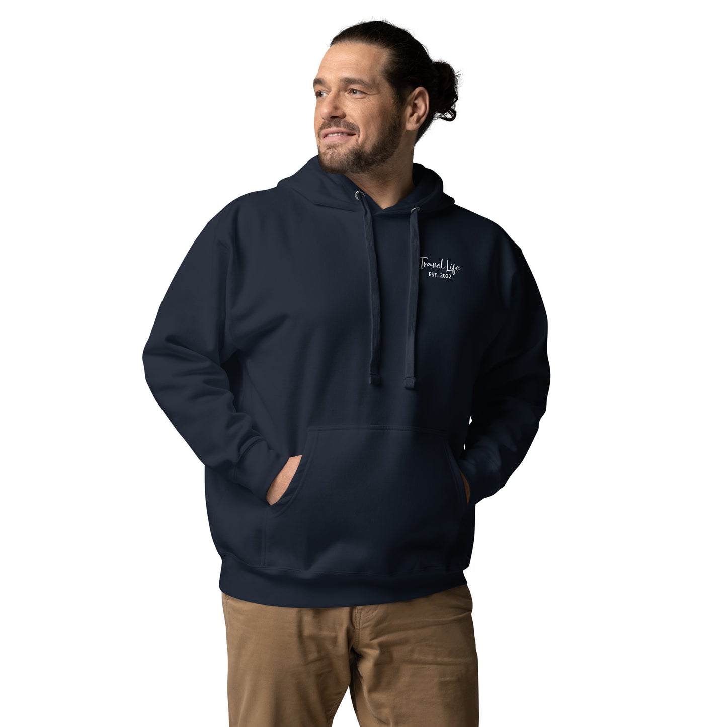 #Travellife Signature Est. 2022 Left Chest Unisex Hoodie