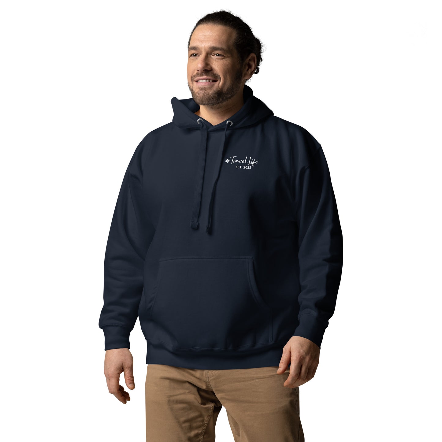 #Travellife Signature Est. 2022 Left Chest Unisex Hoodie